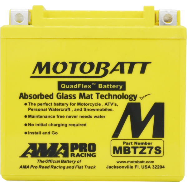 Batterie AGM Quadflex MBTZ7S de face