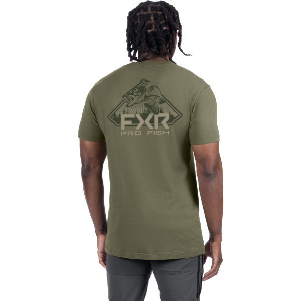 T-Shirt Bass Premium Vert, Dos