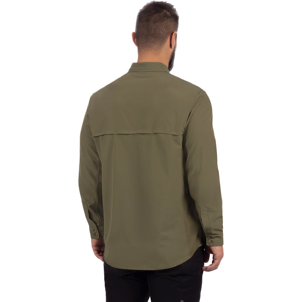 Chemise Breeze Performance UPF Kaki, de dos