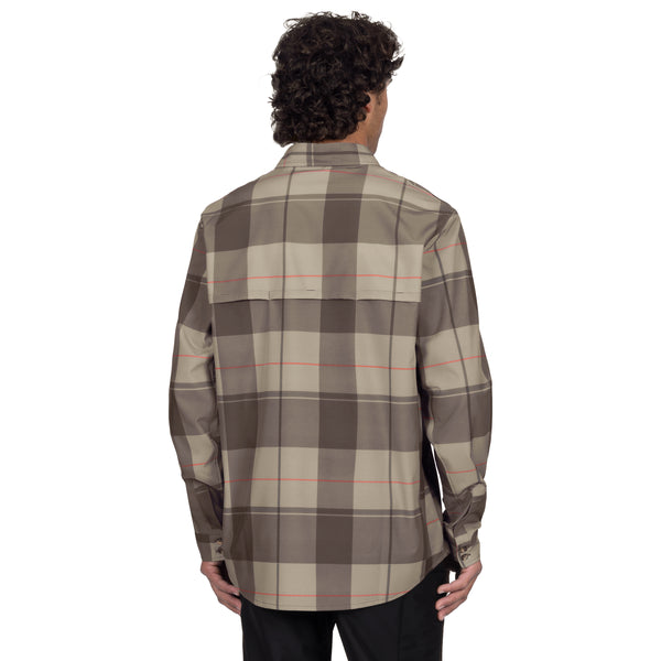 Chemise Breeze Performance UPF Brun, de dos