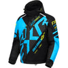 Manteau de Motoneige Cold Cross CX Bleu/Noir incliné de face