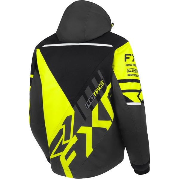 Manteau de Motoneige Cold Cross CX Jaune/Noir incliné de dos