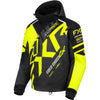 Manteau de Motoneige Cold Cross CX Jaune/Noir incliné de face