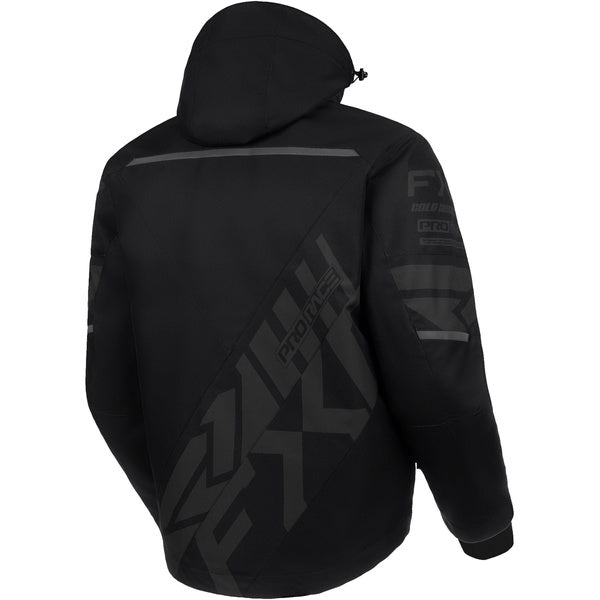 Manteau de Motoneige Cold Cross CX Noir Ops incliné de dos