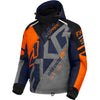 Manteau de Motoneige Cold Cross CX Orange/Noir incliné de face