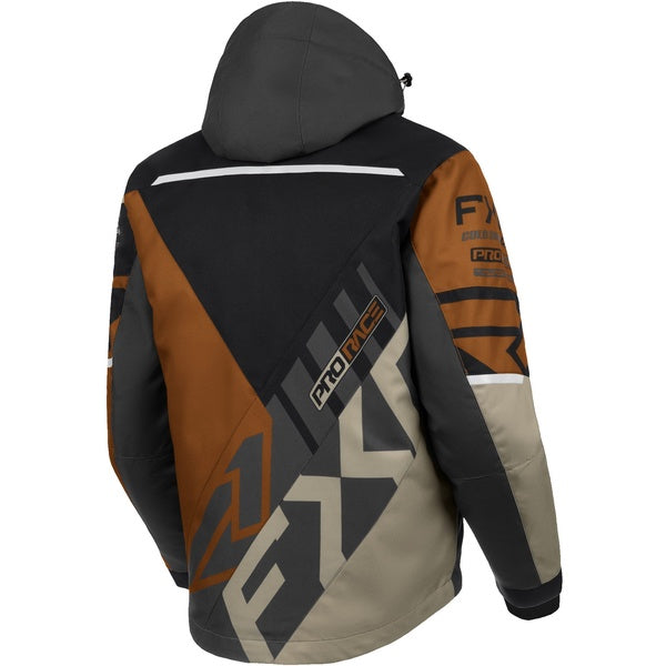 Manteau de Motoneige Cold Cross CX Noir/Brun incliné de dos
