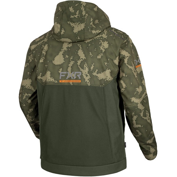 Manteau de Motoneige Evolution FX Tech Shell Anorak Vert/Camo de dos