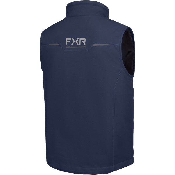 Veste de Motoneige Evolution FX Tech Shell Bleu Foncé de dos