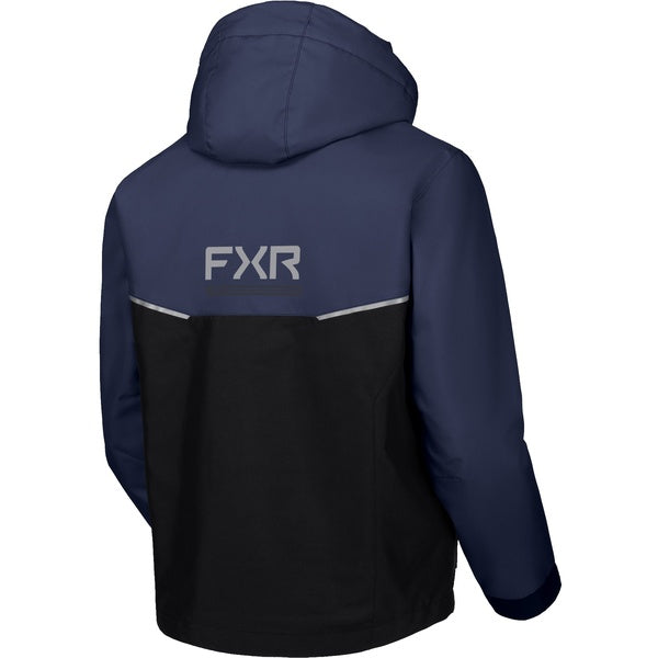 Manteau de Motoneige Evolution FX Bleu/Noir de dos