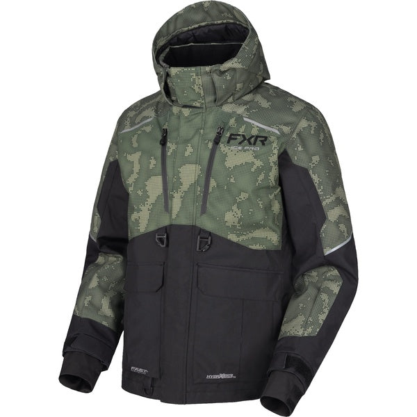 Manteau de Motoneige Excursion FX Vert/Camo de face