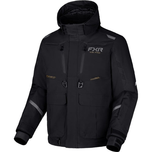 Manteau de Motoneige Expedition Pro 2-in-1 Noir/Argent de face