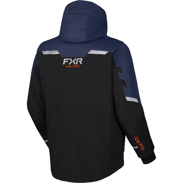 Manteau de Motoneige Expedition Pro 2-in-1 Bleu/Orange de dos