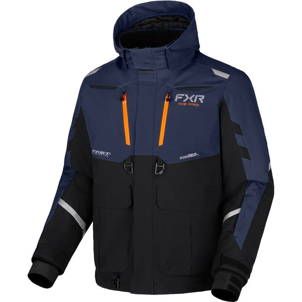 Manteau de Motoneige Expedition Pro 2-in-1 Bleu/Orange de face