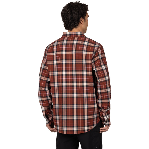 Chemise HD Flannel Brun, de dos