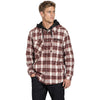 Manteau Insulated HD Flannel Brun foncé, de face