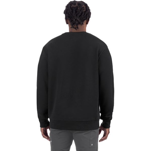 Coton Ouaté Mitered Noir, de dos