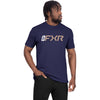 T-Shirt Mitered Premium Bleu, de face