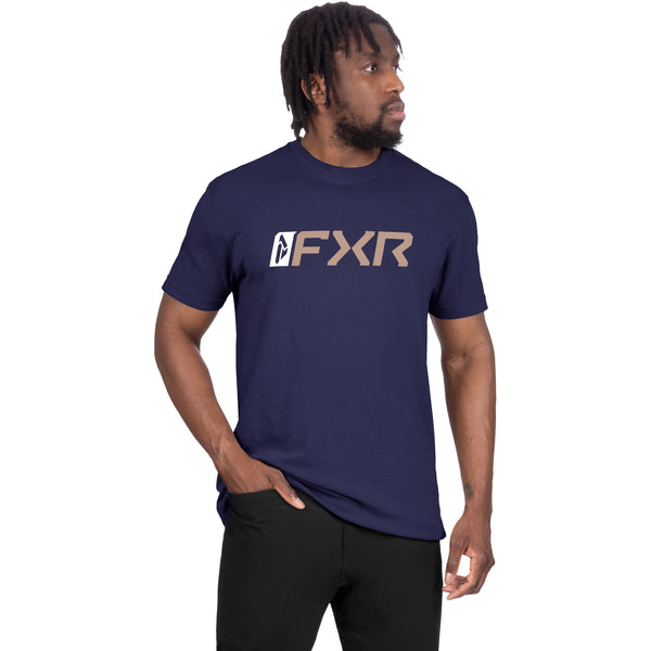 T-Shirt Mitered Premium Bleu, de face