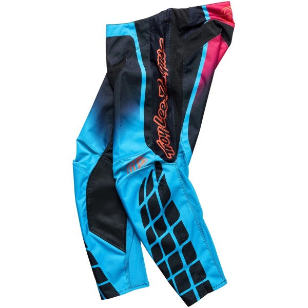 Pantalon de Motocross GP Pro Framework Noir/Rose/Bleu incliné de droite