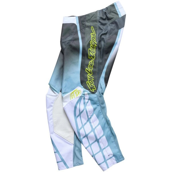 Pantalon de Motocross GP Pro Framework Noir/Bleu/Blanc incliné de droite