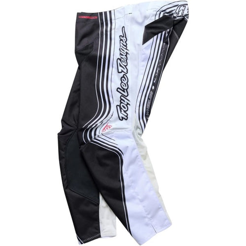 Pantalon de Motocross GP Pro Streamline Noir/Blanc incliné de droite