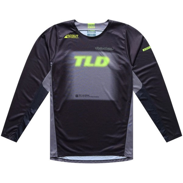 Chandail de Motocross Scout GP Pro Fade Out Noir/Gris de face