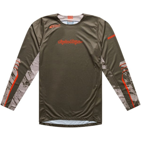 Chandail de Motocross Scout GP Pro Slab Brun/Orange de face