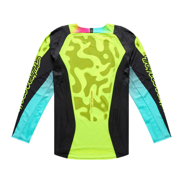 Chandail de Motocross SE Pro LS Myth Haute visibilité /Noir, de dos