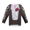 Chandail de Motocross SE Pro LS Myth Brun/Noir, de face 