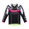 Chandail de Motocross SE Pro Salvo Troy Lee Designs Noir, de face 
