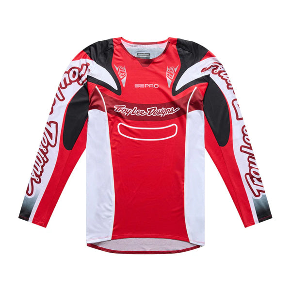 Chandail de Motocross SE Pro Salvo Troy Lee Designs Rouge, de face 