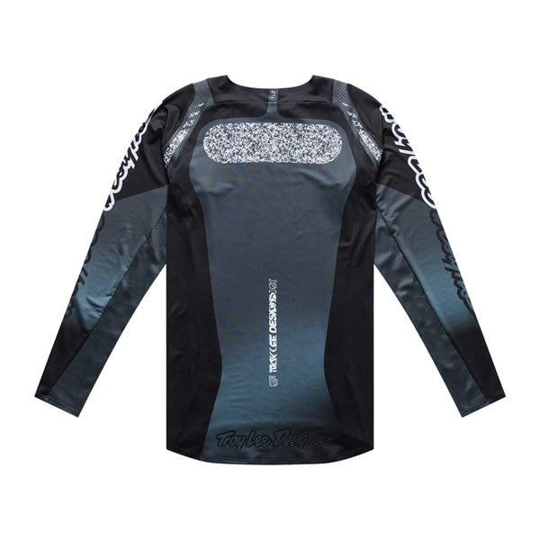 Chandail de Motocross SE Pro Sever Troy Lee Designs Noir/Gris, de dos