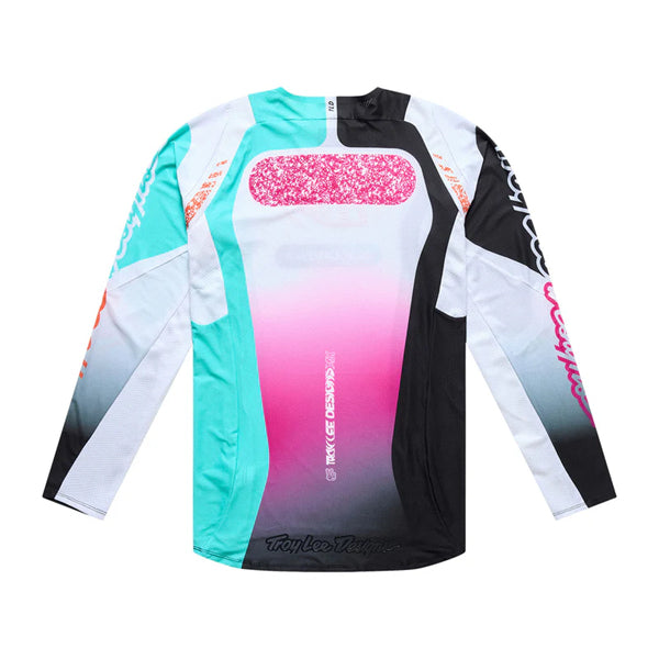 Chandail de Motocross SE Pro Sever Troy Lee Designs Turquoise, de dos
