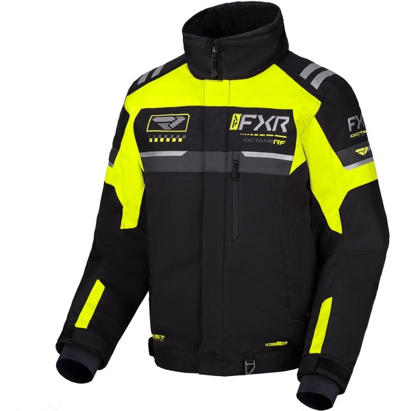 Manteau de Motoneige Octane RF Haute-Visibilité/Noir de face