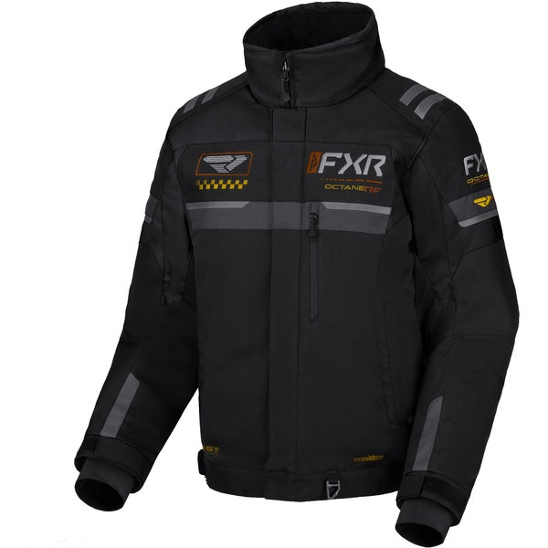 Manteau de Motoneige Octane RF Noir/Gris de face