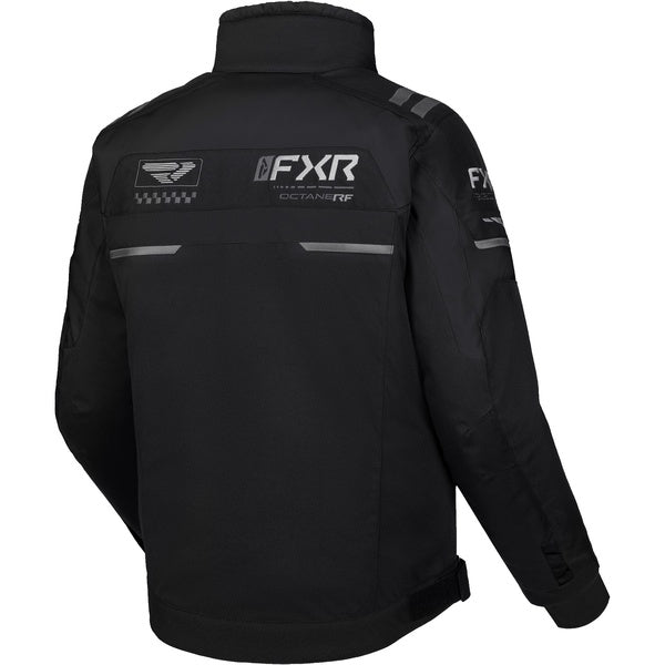 Manteau de Motoneige Octane RF Noir de dos