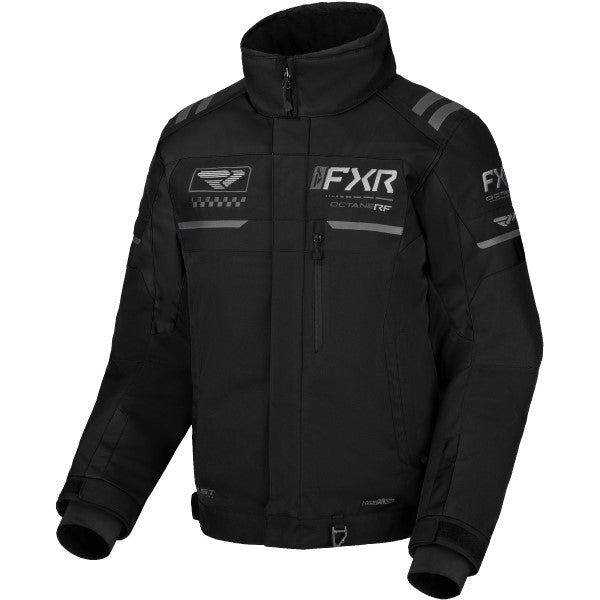 Manteau de Motoneige Octane RF Noir de face