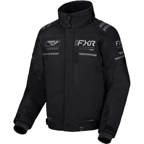 Manteau de Motoneige Octane RF Noir de face
