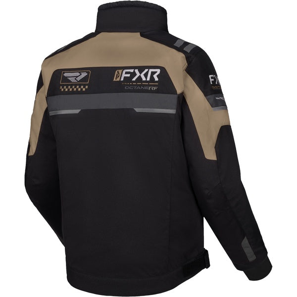Manteau de Motoneige Octane RF Noir/Beige de dos