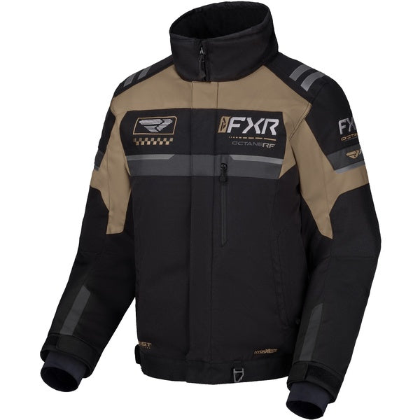 Manteau de Motoneige Octane RF Noir/Beige de face