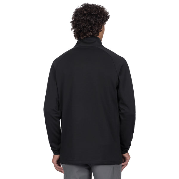 Chandail Pilot UPF 1/4 Zip Noir, de dos