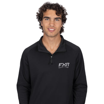 Chandail Pilot UPF 1/4 Zip Noir, de face