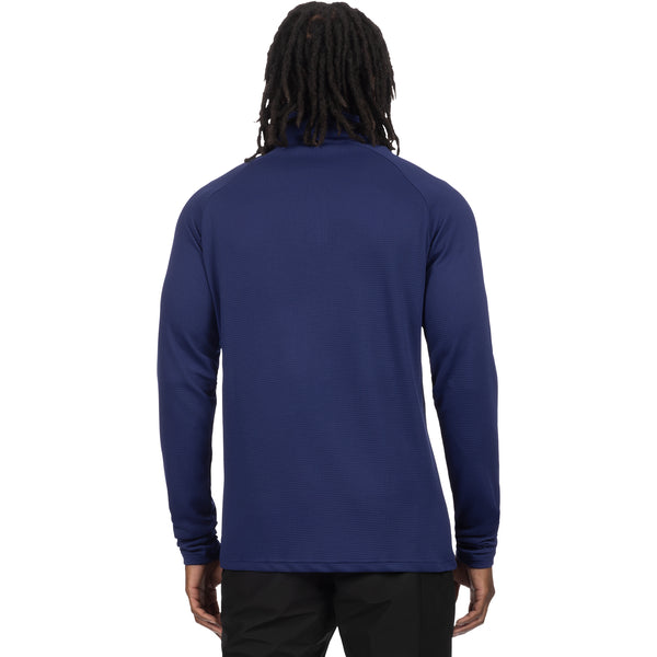 Chandail Pilot UPF 1/4 Zip Bleu, de dos