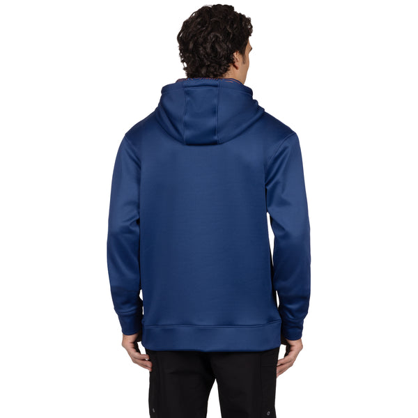 Coton Ouaté Pro Fish Tech avec Capuche Bleu, de dos