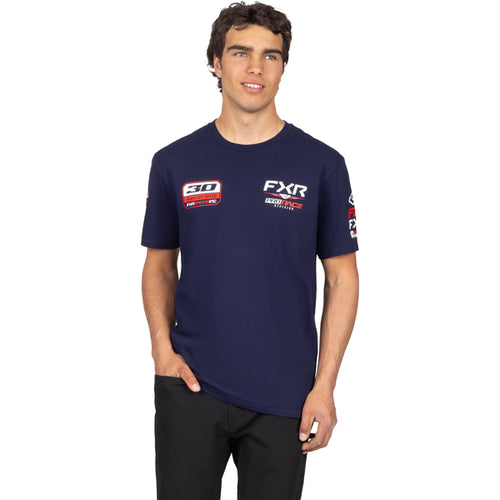 T-Shirt Race Division Premium Bleu, de face