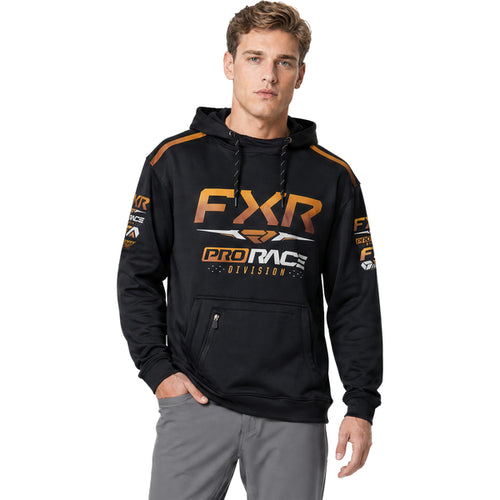 Coton Ouaté Race Division Tech Noir/Orange, de face