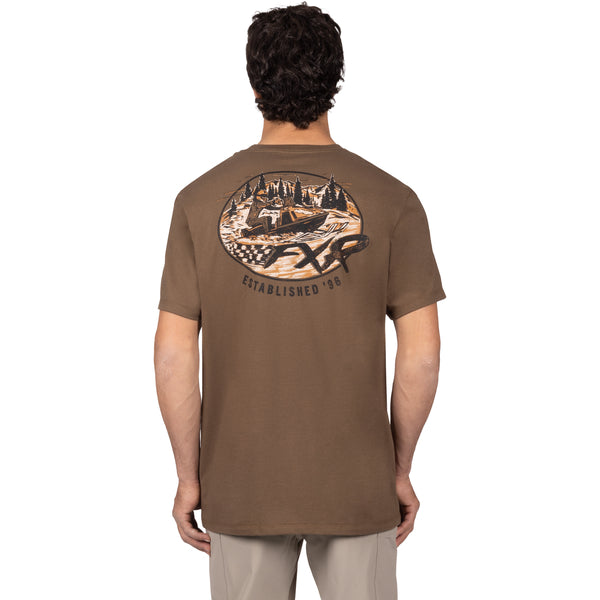 T-Shirt Relic Premium Brun, de dos