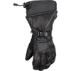 Gants de Motoneige Tactic en Cuir Noir jointures