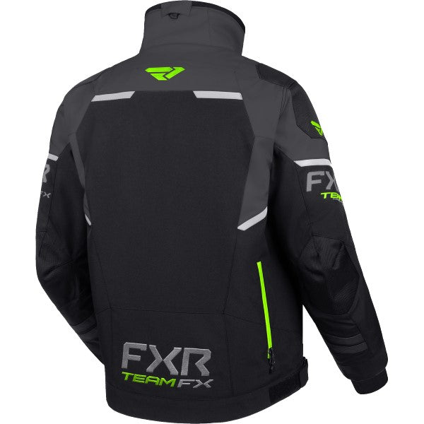 Manteau de Motoneige Team FX 2-en-1 Noir/Vert de dos