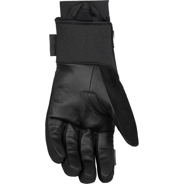Gants de Motoneige Transfer Poignets Courts Noir de l'intérieur